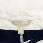 Banana Republic White and Navy Striped Tee Shirt Dress Photo 7