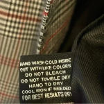 Walter Baker ‎ Women's Saundra Plaid Blazer Jacket in Grey Multi Size M Preppy Photo 4