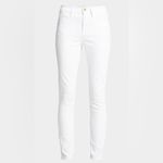 frame denim FRAME Forever Karlie High Rise White Blanc Skinny Jeans EUC Size 25‎ TALL Photo 1