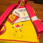 Lounge Fly  Pokémon Pikachu Christmas Holiday Mini Backpack NWT Photo 1