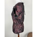 Marc by Marc Jacobs NWT  Silk & Metallic Polka Dot Ruffle Neck Peplum Top 6 Photo 14