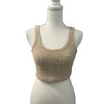 If It Were Me 2 pc. Soft Textured Cardigan Sweater & Crop Top Oatmeal Camel Photo 4