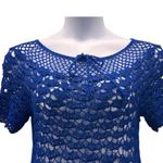 Crochetted Top Medium Royal Blue Photo 1