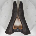 Salvatore Ferragamo  Pumps Womens 9.5 AA Brown Calf Leather Block Kitten Heel Photo 7