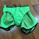 Nike  Dri Fit Running athletic Shorts Neon Green & Black lined Drawstring size XS Photo 3