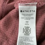 Athleta ‎ Coaster Luxe Waffle Hoodie Top, Tawny Rose Size XXS Photo 10