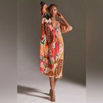Anthropologie Geisha Designs Collage Midi Dress - Size S (Oversized) - Multicolor - NWT/Flawed Photo 10