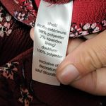 Maurice's maroon floral bar detail shift dress size large Photo 7