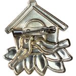 Festive Birdhouse‎ Holiday Pin Red Photo 1