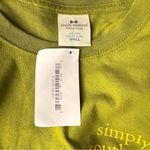 Simply Southern Guacamole Green Chin Up Buttercup Graphic Tee Women’s Size Small Photo 6