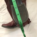 Naturalizer Vintage Burgundy Maroon Red genuine leather knee-high Riding boots gold buckles-Size 7M Measurements in pics #gothic #whimsygoth #biker #grunge #western boho indie Photo 6