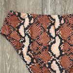 SheIn Swimwear Sz M Fabulous Bikini Bottoms Digital Snakeskin Print Photo 2
