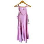 Anthropologie  Daily Practice Half Pipe Mini Dress Rose Pink Size L NEW Photo 3