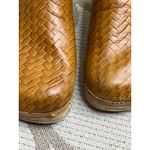 Olof Daughters Wooden Leather Clogs by Ulla made in Finland, size 38/ US 7.5 Brown Photo 13