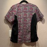 Scrubaid Women’s Tapered Fit Four Way stretch Scrubs Top Breast Cancer Awareness Gray Size L Photo 6