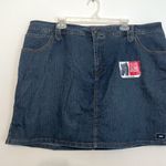 st. john's bay NEW NWT Plus Size Dark Wash Slimming Mini Denim Skort Jean Skort Photo 1
