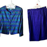 Adrianna Papell Adrianna‎ Papell Collection Vintage Silk Jacket and Skirt Set Photo 0