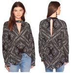 Free People NWT  Tunic Size Small Walking On a Dream Keyhole Cut Out Oversized Photo 1