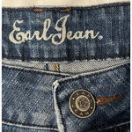 Earl Jean Women's Denim Shorts Size 6 Blue Denim Low Rise Cuff Pockets Stretch Photo 1