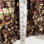 Vintage Guide Leopard Print Sequin Jacket One Size Y2K Gyaru Grunge Hippie Gray Photo 7