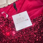 Large Boutique One Shoulder Red Sequin Dress. NWT Photo 1