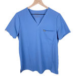 FIGS Catarina One Pocket Scrub Top Ceil Blue Women's Size Medium FW1000 Nursing Photo 0