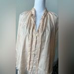 Elizabeth and James  silk romantic Button-Up silk Blouse Photo 4