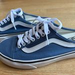 Vans  Blue Canvas Slip-On Shoes Photo 7