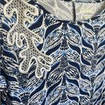 Lilly Pulitzer Blue White Pima Cotton Mermaid Tail Shift Dress Womens S Beach Photo 2