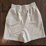 Nasty Gal  Knit Shorts Womens Size 4 PullOn Ivory Beige Drawstring Photo 4
