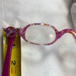 Opera Reading Glasses Collapsible Vintage one arm butterfly‎ or bat wing style Pink Photo 4