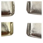 Vintage Gold Clutch Prom Purse Pocketbook 10" Kiss Lock Chain Strap Satin Glam Photo 12