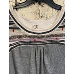 Anthropologie One September Embroidered Cap Sleeve Top, size Large Photo 1