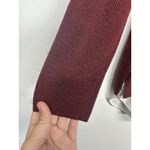 Vera Wang Simply Vera  Women's Lace Sweater, Size PXL, Burgundy, Long Sleeve Photo 2