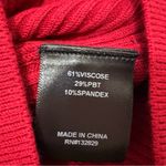 GRLFRND  Crystal Red Off-Shoulder Ribbed Knit Top Size M | Valentine Holiday Photo 3