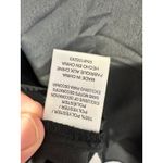 BOBEAU Black Shiney Loose Fit White Detailed Sleeve Collar Blouse size Medium Photo 5