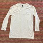 Roots  CANADA MARLED LIGHT GREY LONG FIT Pocket LONG SLEEVE TEE Photo 3