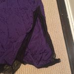 Scotch & Soda  deep Purple Slip Dress slit Black Lace size 42 Shorter Length XL Photo 1