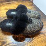 UGG  Black Tweed Slippers Size 8 Photo 1