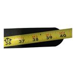 Black Leather Belt Buckle Zebra Calf Hair Rhinestone Gunmetal Cross Size 36 M/L Photo 3