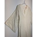 American Vintage 1970s Evelyn Pearson Embroidered Muslin Boho Dress with Bell Sleeves small Photo 11