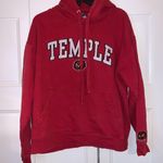Temple Sweatshirt Small Stain On String Barely Noticeable Red Size M Photo 0