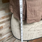 Anthropologie steampunk short bell sleeve cotton vest jacket tan Sz L Hazel Photo 6