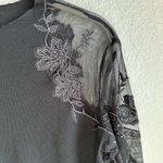 Free People  Daniella Black Lace Shoulder Blouse Photo 5