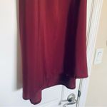 Cotton On  Burgundy Lightweight Sleeveless Shift Silk Dressy Tank Slip Dress | L Photo 6