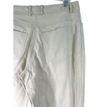 St. John  6 Wide Leg Cream Denim Casual Pants Jeans 29" inseam Luxury Designer Photo 6