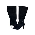 Impo  Stretch Sass women's knee-tall studded zipper boots in black faux suede Photo 3