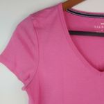 Talbots  XS Basic V-Neck Bright Pink T Top Photo 2