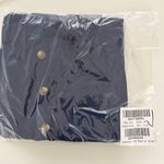 J.Crew NWT  Button-front Belted Midi Dress Antique Navy Photo 4