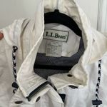 VTG 90’s Y2K LL Bean Jacket Womens L White Nautical Windbreaker Sailing Hooded. Size L Photo 11